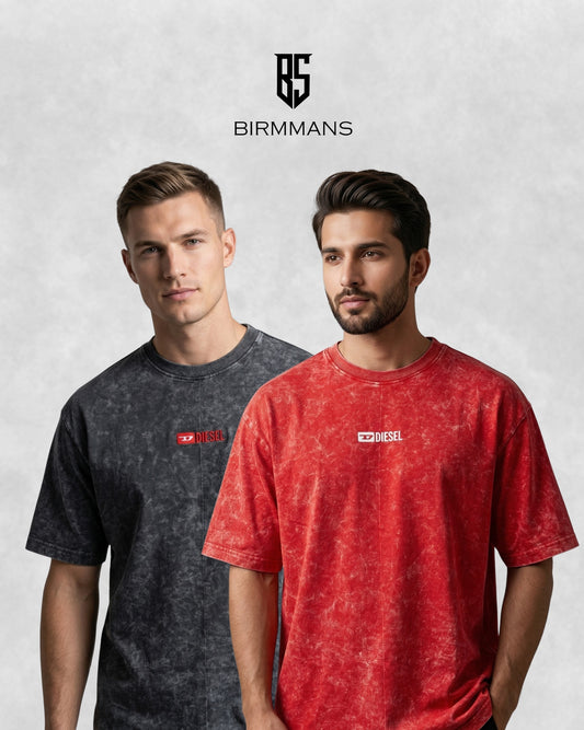 PREMIUM LOOPKNIT FABRIC FIVE SLEEVE OVER SIZE T-SHIRT (COMBO)