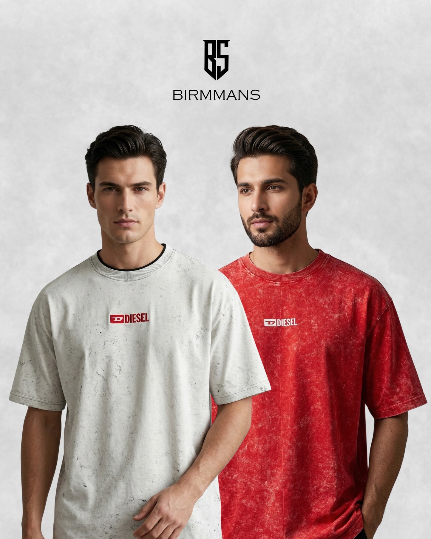 PREMIUM LOOPKNIT FABRIC FIVE SLEEVE OVER SIZE T-SHIRT (COMBO)